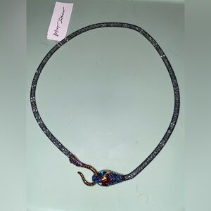 New✨Betsey Johnson Crystal Snake Choker NWT